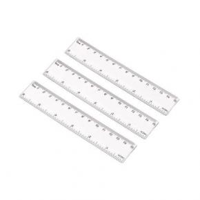 15cm transparent plastic ruler advertising ruler  