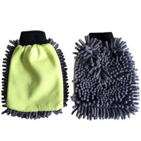 Microfiber waterproof car wash mitt/ Car washing mitt in microfiber material