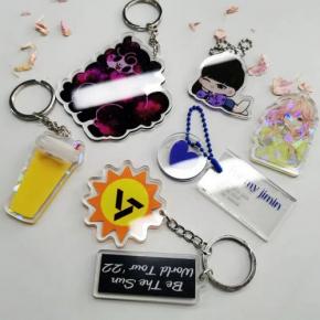 custom Cute Charm no mold fee Bubble Tea Plastic acrylic Keychain