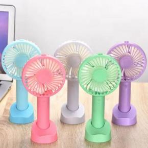 Wholesale Rechargeable Mini Fan Portable Macaron Handheld USB Fan Foldable Clip Hand Fan