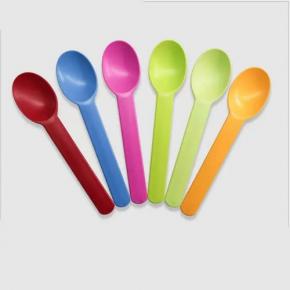 100% biodegradable disposable PLA ice cream spoons yogurt spoons