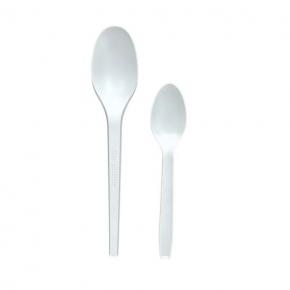 Eco friendly Disposable biodegradable PLA ice cream cutlery set travel utensils set knife fork spoon