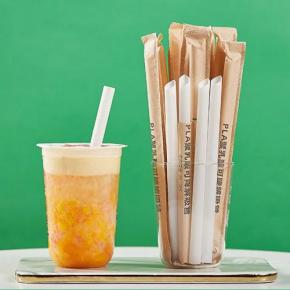 Made with corn tapioca Individually packaged biodegradable PLA straws