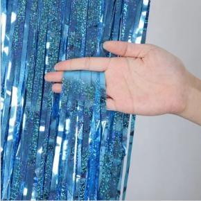 Wholesale Birthday Decoration 1*2m Party Backdrop Metallic Tinsel Foil Fringe Curtains