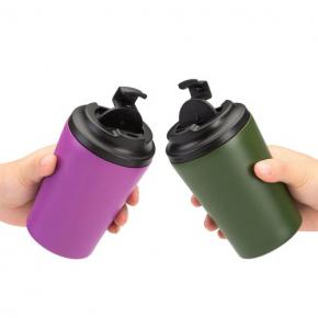 Double Walled 12 Oz Tea Vacuum Flasks Travel Coffee Mug Cup Tumbler