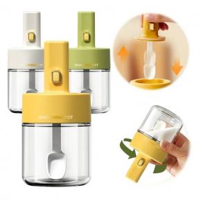 Kitchen Storage Gadgets 275ml Herb Spice Pepper Sugar Seasoning Salt Glass Bottle Jars